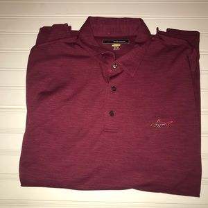 Greg Norman Maroon Polo Shirt